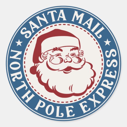 Mooie KerstmanZegel Noorderpool Goedgekeurd Label (Voorkant)