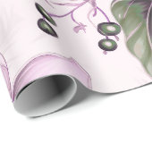 Mooie Kerstmis Bloemen Cadeaupapier (Rol Hoek)