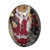 Mooie Kerstmis met liefde heeft een mooie dag en Dartbord (Voorkant Rechts)