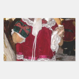 Mooie Kerstmis met liefde heeft een mooie dag en Rechthoekige Sticker