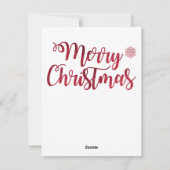 Mooie Kerstmis Muis Kaart (Achterkant)