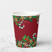 Mooie Kerstmis Papieren Bekers (Achterkant)