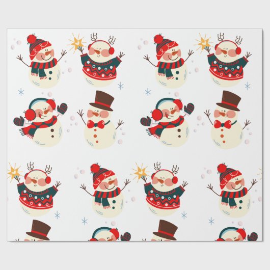 Mooie Kerstmis, Winterlandschap Cadeaupapier (Vlak)