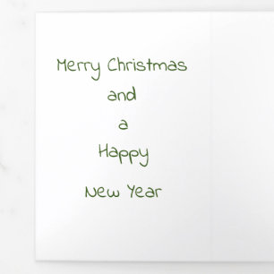 Mooie kersttekening drieluik wenskaart