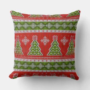 Mooie kersttrui ontwerp kussen