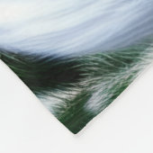 Mooie kerstvos fleece deken (Hoek)