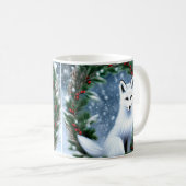 Mooie kerstvos koffiemok (Voorkant rechts)