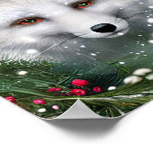 Mooie kerstvos poster (Hoek)