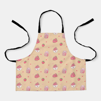 Mooie Keuken Schort met Aardbeiendessin