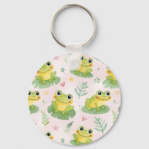 Mooie kikker Patroon Sleutelhanger