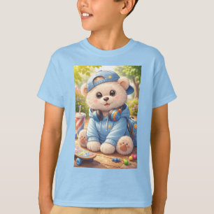 Mooie kinder grafische T-shirt Zachte en leuke d