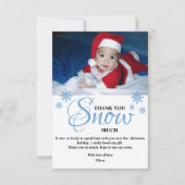 Mooie kinderfoto met Kerst Bedankkaart (Voorkant)