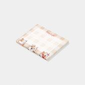 Mooie kindernaam Manga-cartoonkat Post-it® Notes (Schuin)