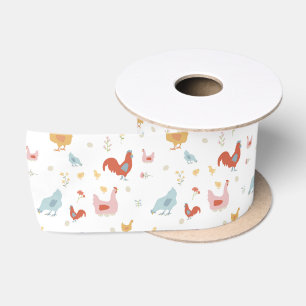 Mooie Kippen, Hennen en Baby Kuikens Lint