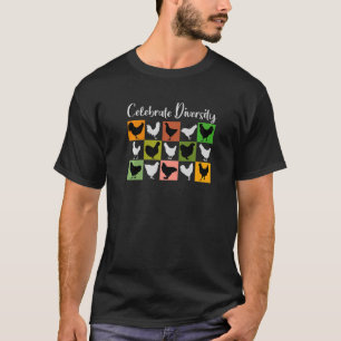 Mooie kippen Veel verschillende kippenriet F T-shirt