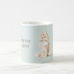 Mooie Kitty Blauwe Strik Koffiemok