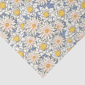 Mooie klassieke retro patroon l Gele bloemen Tissuepapier (Detail)