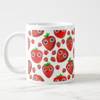 Mooie kleine aardbeien extra grote beker