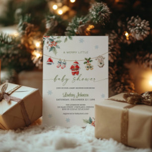 Mooie Kleine Baby Shower Waslijn Baby Jongen Kaart