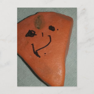Mooie Kleine Geschilderde Hart Steen Briefkaart
