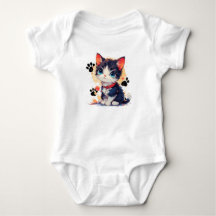 Mooie kleine kattenbaby T-shirt