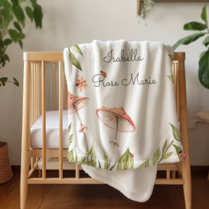 Mooie kleine lieveheersbeestje   Monogram Sherpa d Deken