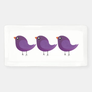 Mooie kleine vogeltje spandoek