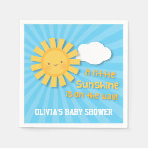 Mooie Kleine Zonneschijn Baby Shower Benodigdheden Servet