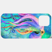 Mooie Kleur Octopus iPhone Case (Achterkant (horizontaal))