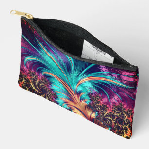 Mooie kleuren pauwenveren etui
