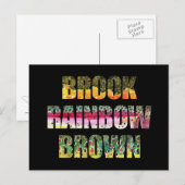 Mooie kleuren van 3 forel briefkaart (Voorkant / Achterkant)