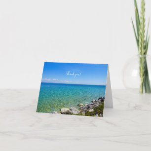 Mooie kleuren van Lake Huron Dank u kaart