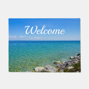 Mooie kleuren van Lake Huron Welkom Deurmat