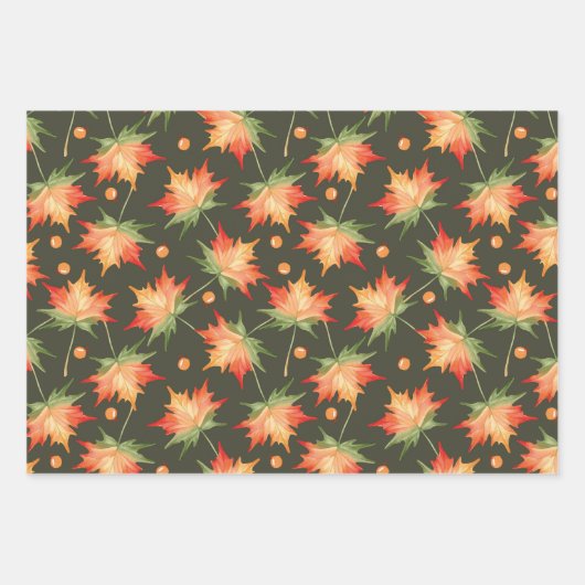 Mooie kleuroorden inpakpapier vel (Voorkant)