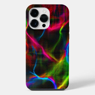 Mooie kleurrijke abstracte lijnen iPhone 14 pro max hoesje