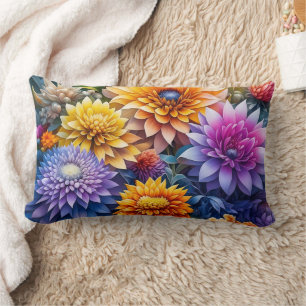 Mooie Kleurrijke Ai Kunst Bloemen Kussen