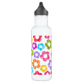 Mooie kleurrijke bloem meisjesachtig vrolijk bloem waterfles (Rechts)