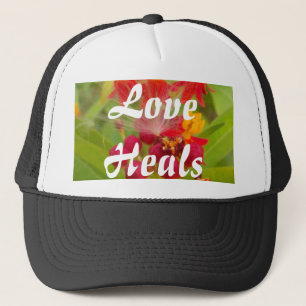 Mooie kleurrijke bloem met Milkweed Art Print Trucker Pet