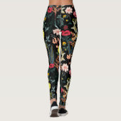 Mooie, kleurrijke bloemen en botanische Planten Leggings (Achterkant)