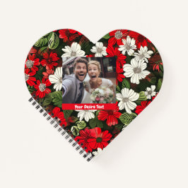 Mooie Kleurrijke Bloemige Op Maat Gemaakte Spiraal Notitieboek