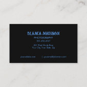 Mooie Kleurrijke Bloemige Uitblinker Visitekaartje (Achterkant)