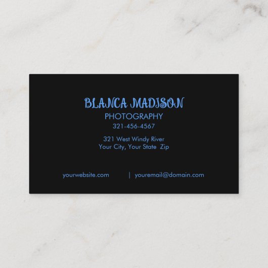 Mooie Kleurrijke Bloemige Uitblinker Visitekaartje (Achterkant)