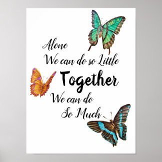 Mooie, kleurrijke Butterflies Motivatie Poster