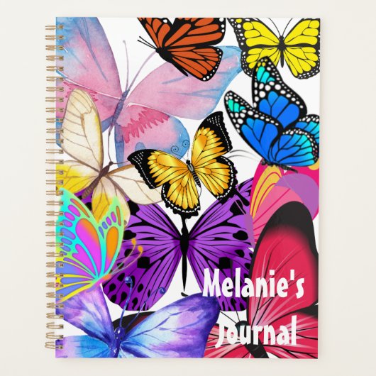 Mooie, kleurrijke Butterflies Planner (Voorkant)