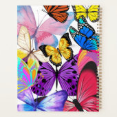Mooie, kleurrijke Butterflies Planner (Achterkant)