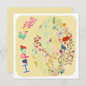 Mooie, kleurrijke Eieren-rooster-Kaart (Voorkant / Achterkant)