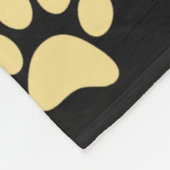 Mooie kleurrijke en leuke huisdierpotenpatroon fleece deken (Hoek)