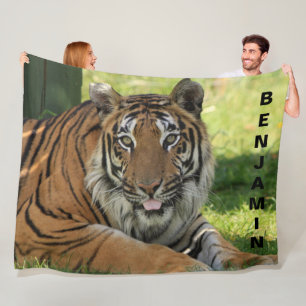 Mooie, kleurrijke foto Tiger Fleece Deken