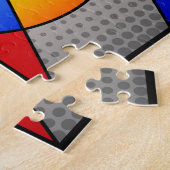 Mooie, kleurrijke geometrische vormen Jigzaag Puzz Legpuzzel (Zijkant)