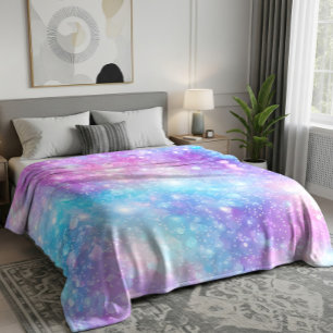 Mooie Kleurrijke Glitterende Achtergrond Fleece Deken